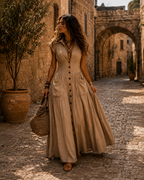 Sandstone Boho Maxi Dress